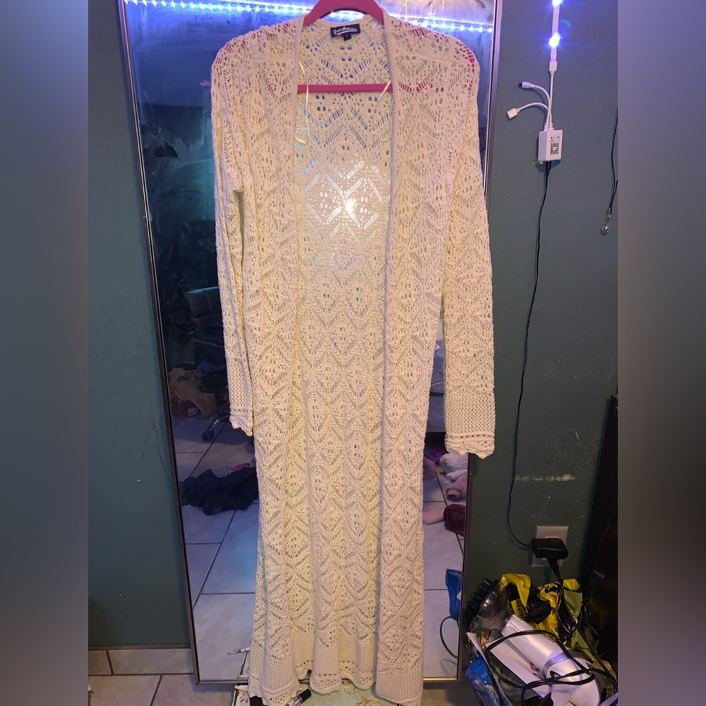 White Lace Cardigan bought from Marshals. NEVER worn. Size M